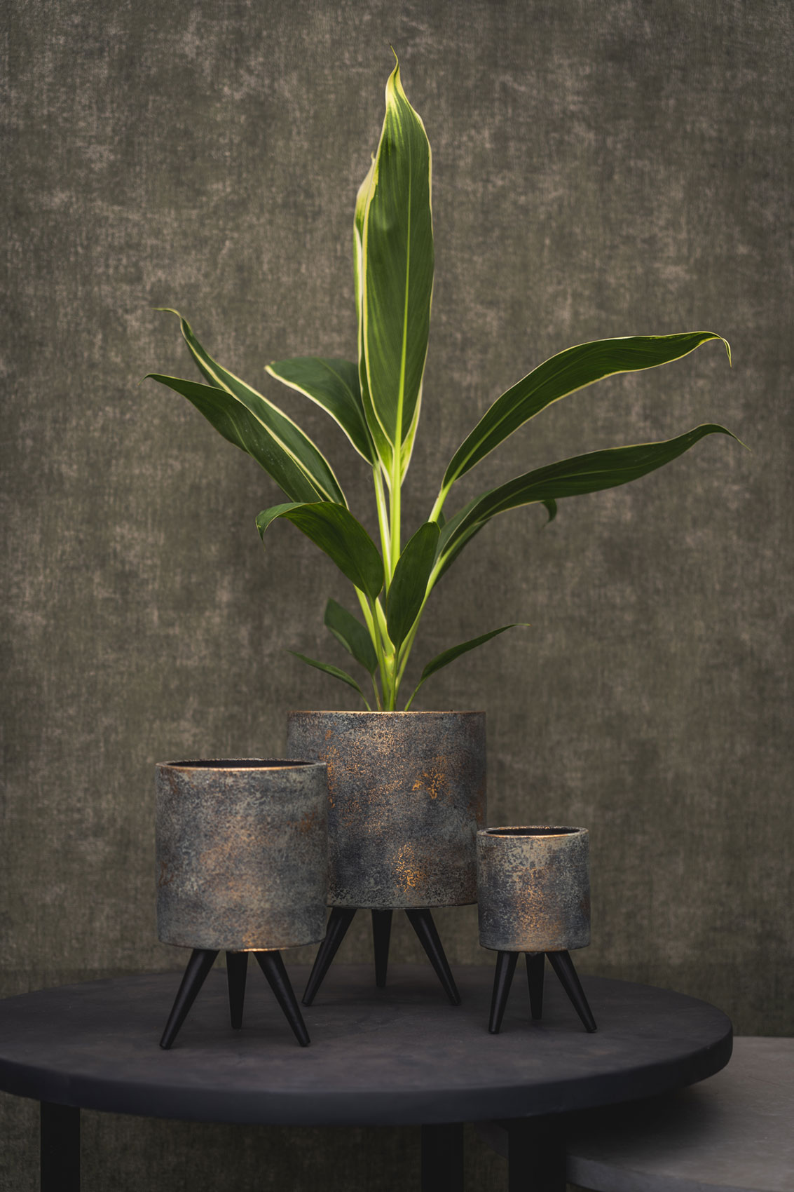 Obal 'Imre'  zelenohnědý (earth) P11, V17 cm