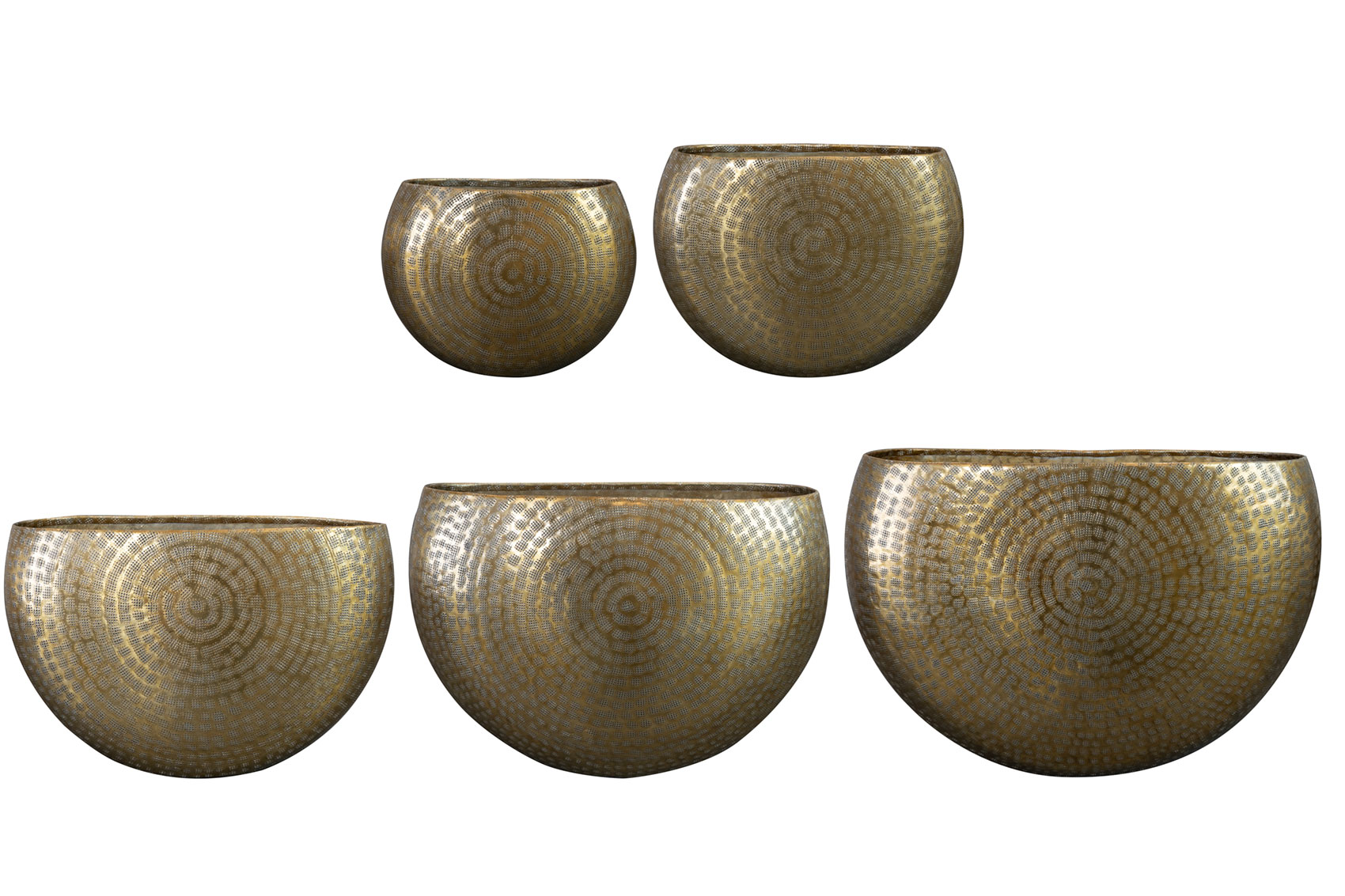 Obal (planter) 'Nynke' zlátý P54 x 25, V37 cm