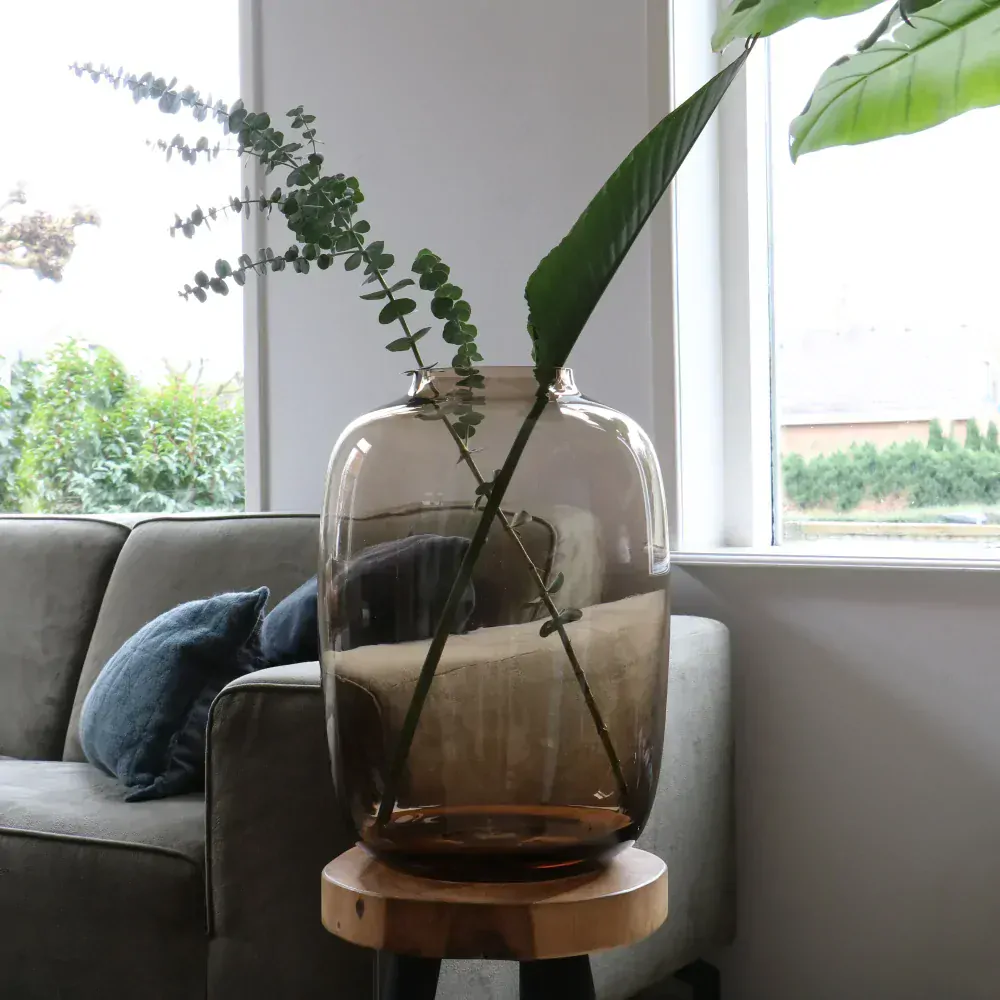 Váza 'Arctic' taupe (hnědá) P32,5, V45 cm