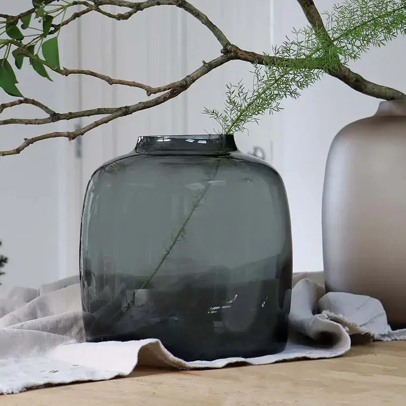 Váza 'Bartica' šedá P25, V25 cm