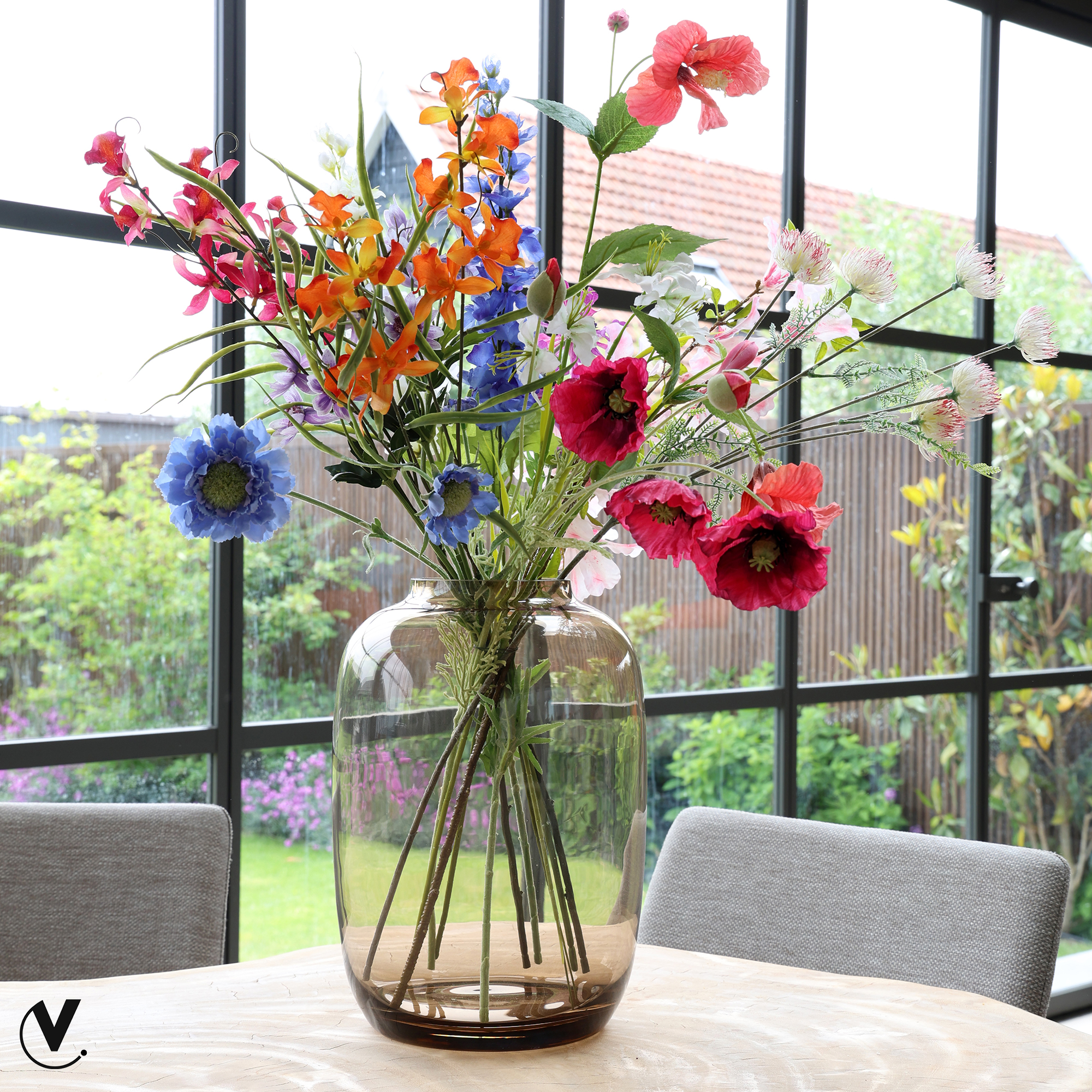 Váza 'Arctic' medium P25 V35 cm hnědá (taupe)