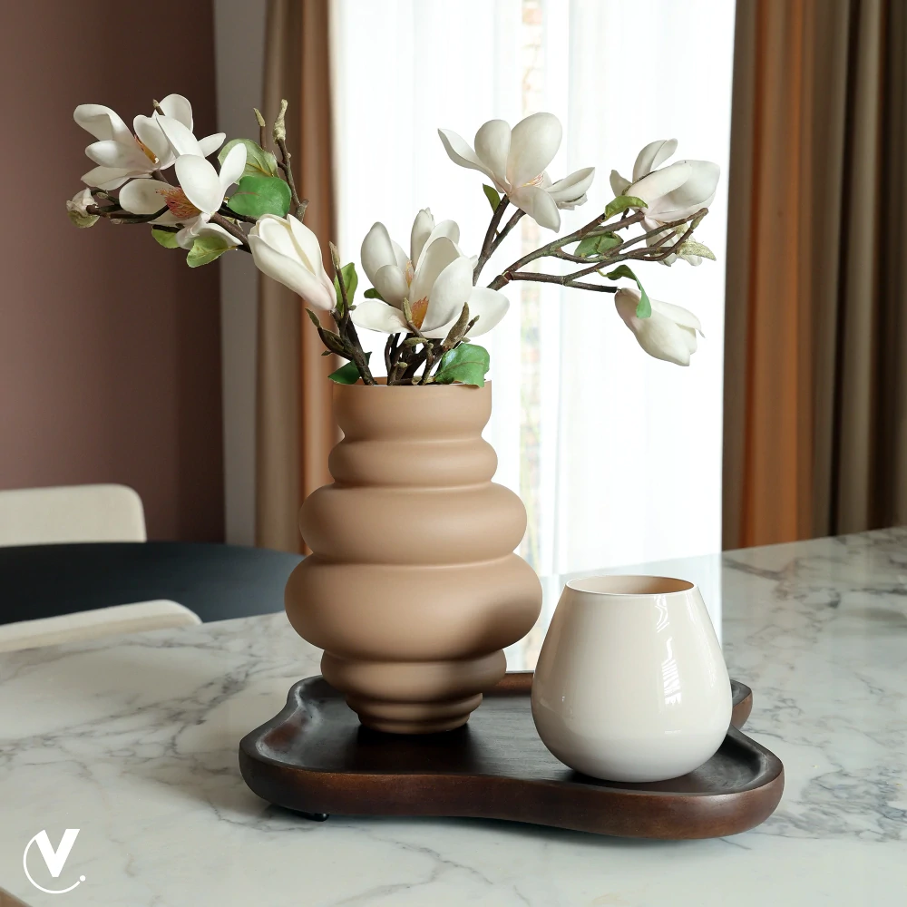 Tác 'Villeta' medium D67.5 Š36 V2 cm hnědá (walnut)