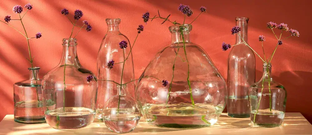 Váza 'Organic'  transparentná V50, P45 cm