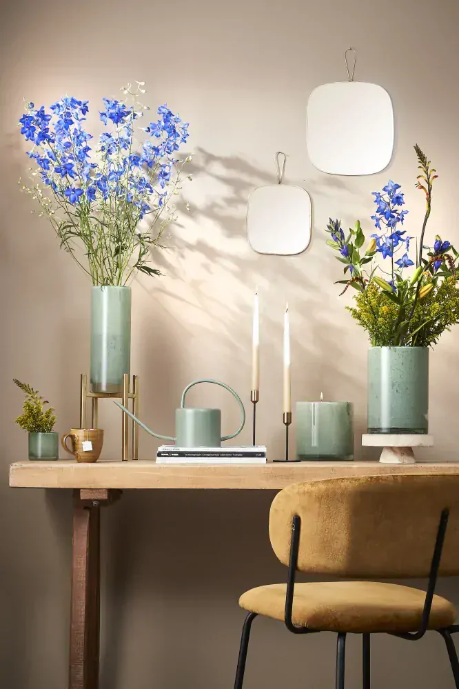 Držák na rostliny (na květináč) 'Scott) zlatý D11,5, Š11,5, V25 cm