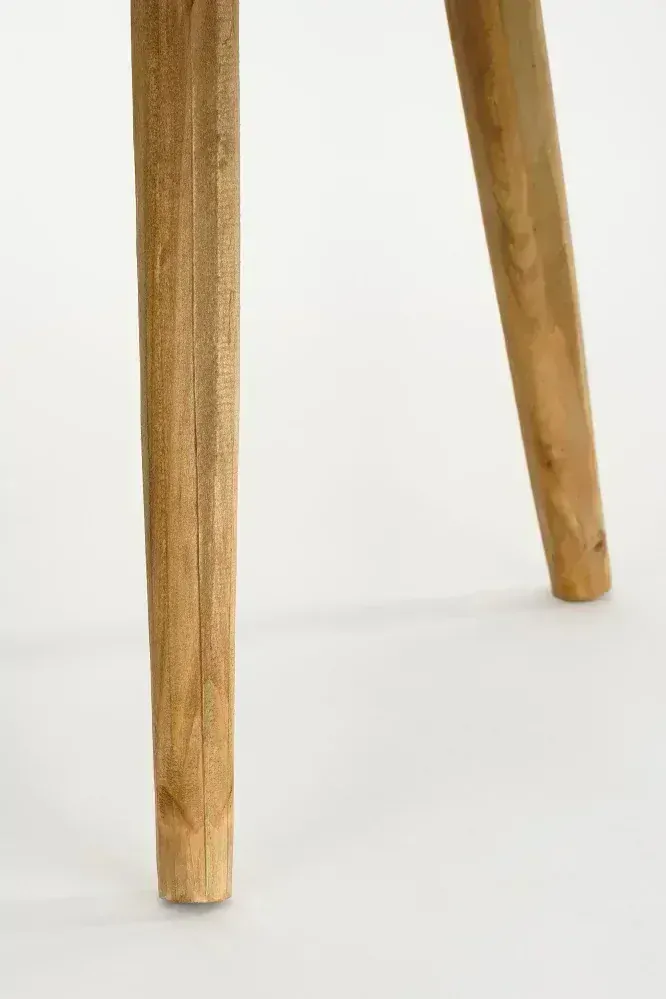 Odkládací stolek z recyklovaného dřeva hnědý - V28, P26 cm