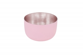 svícen/votive Madras v5, p8 cm mahogony rose / zlatý