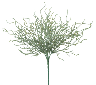 Větev Coral keř zekená V34 cm