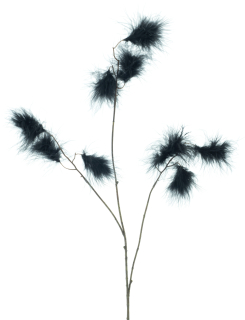 Peří větev 'Coco' černá V95 cm